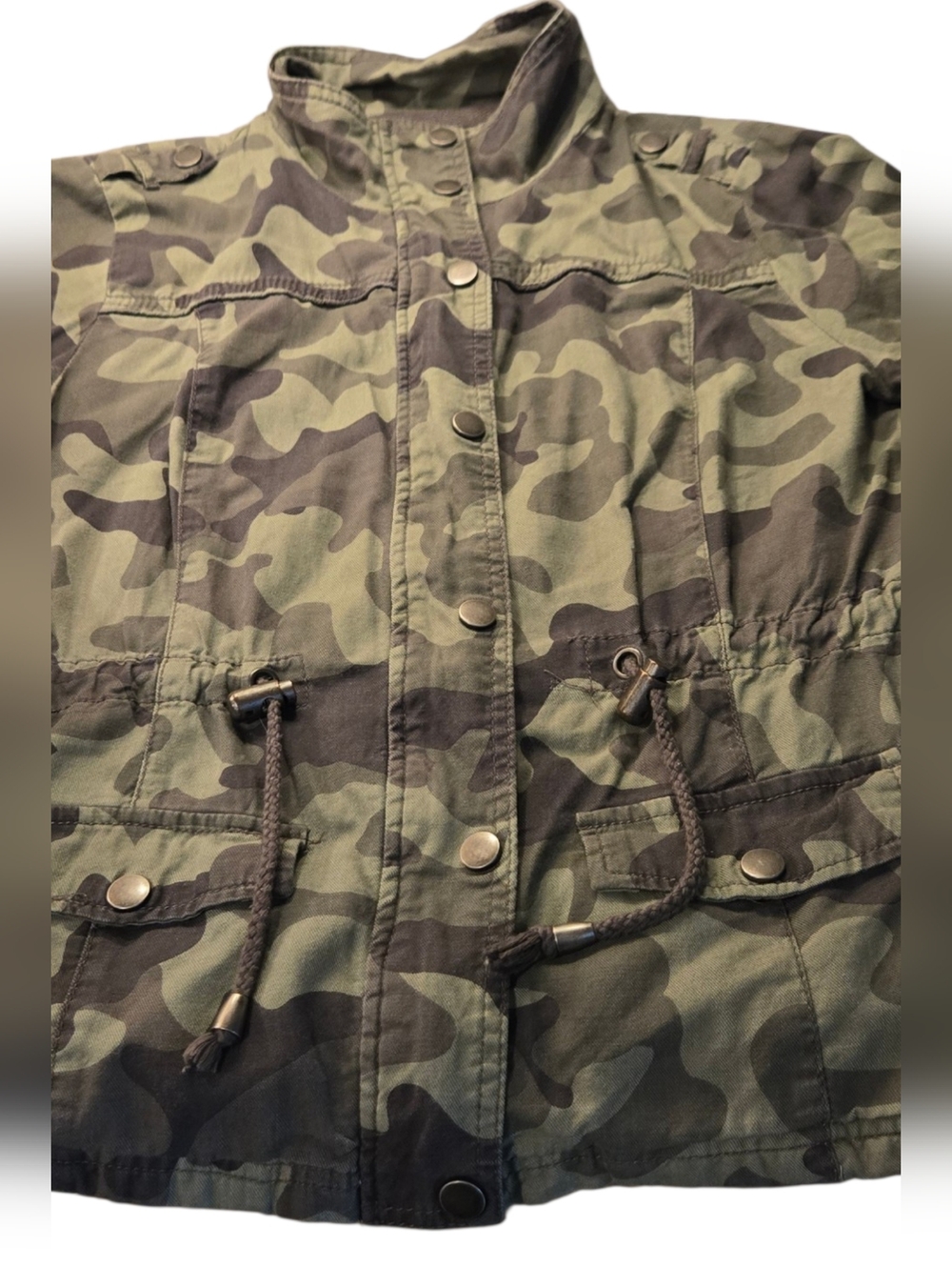 Ashley by 26 Camouflage Utility Jacket Size Med